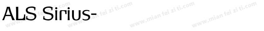 ALS Sirius字体转换